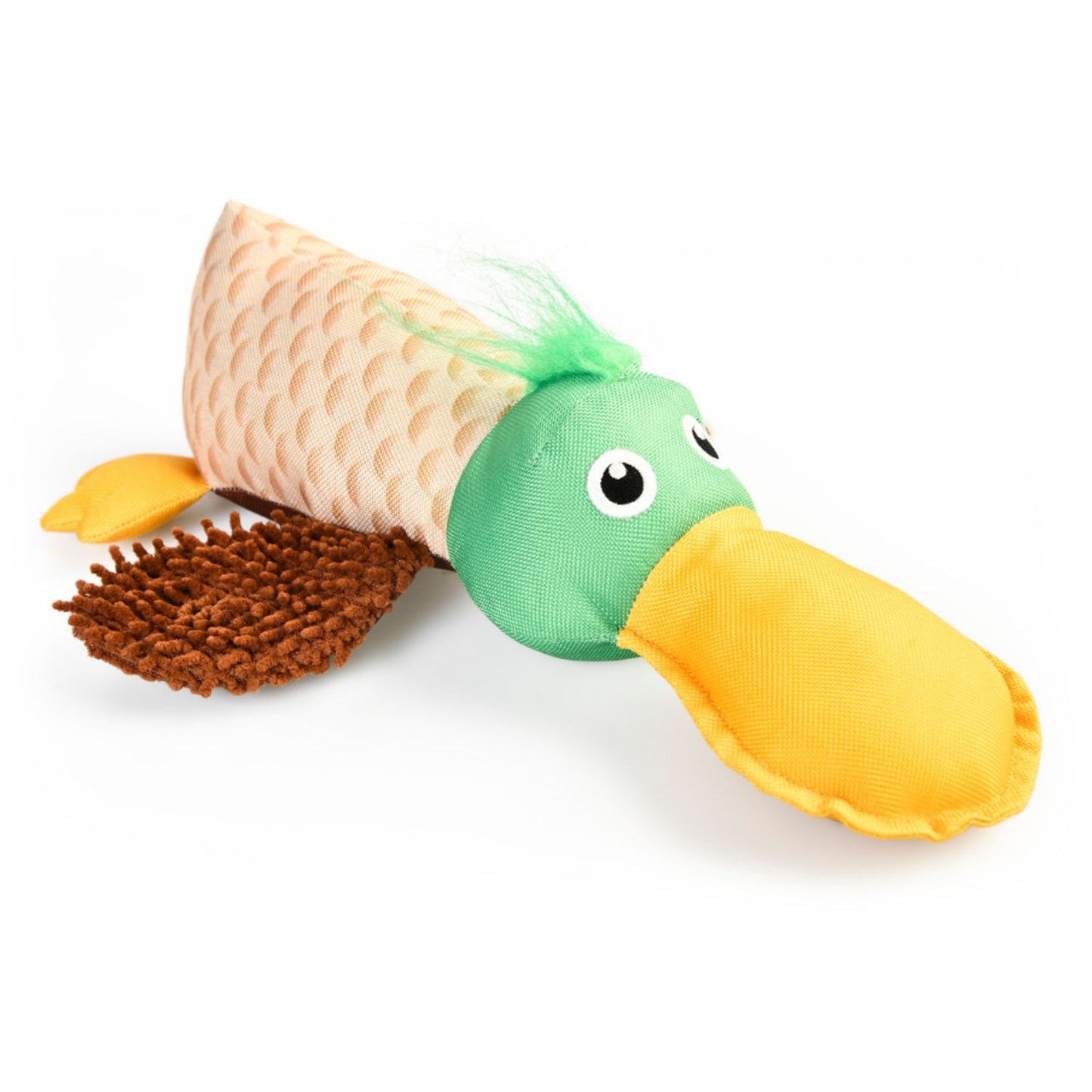 Juguete De Peluche Para Perro Wuapu Multitexturas, Diseño Pato De 30 Cm Con Sonido_0