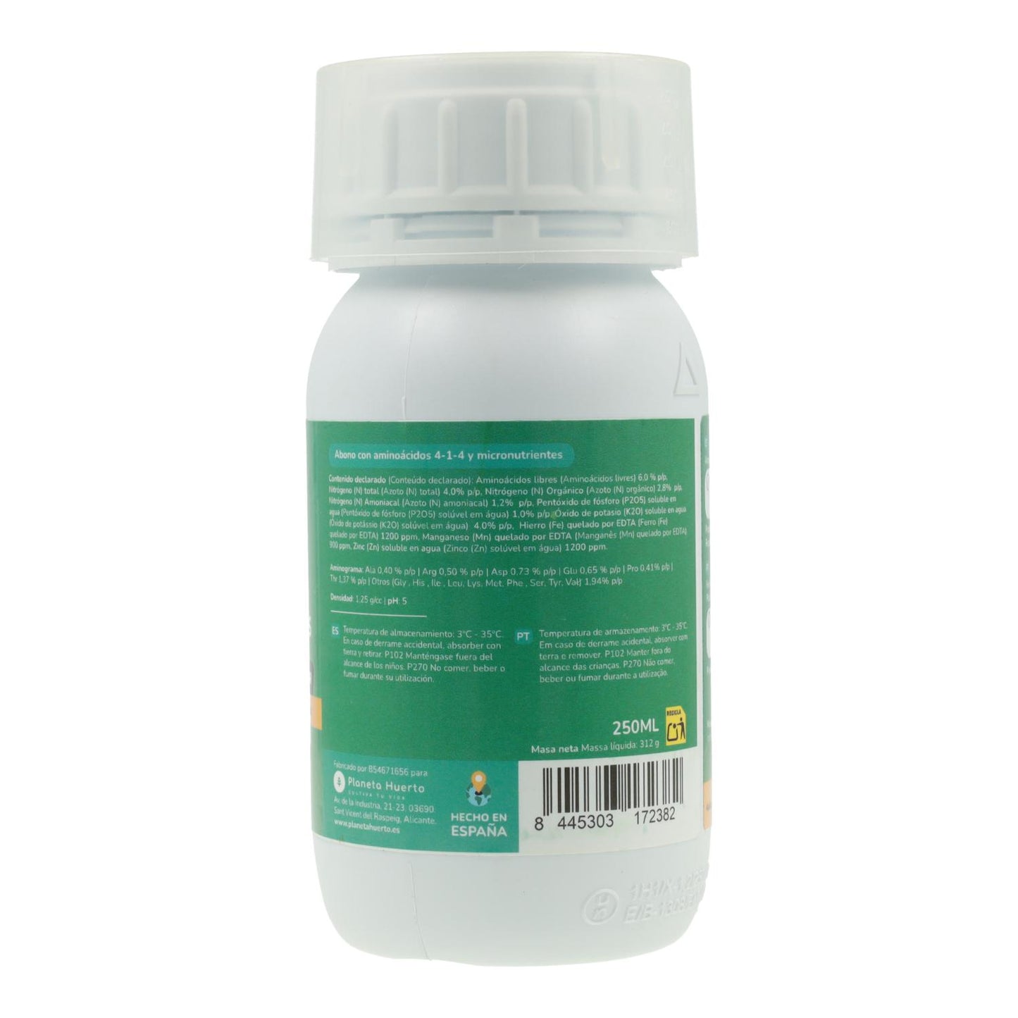 Fertilizante Líquido Planeta Huerto para Hortênsias e Plantas Ácidas 250 ml