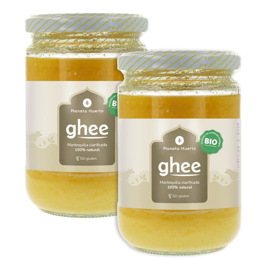 Embalagem de 2 Manteigas Clarificadas Ghee ECO Planeta Huerto 500 g