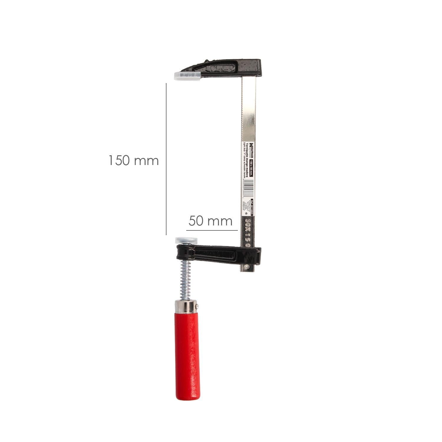 Sargento / Torniquete Mango Madera  150x 50 Mm. Clips Para Madera, Sargento Carpinteria, Abrazaderas Carpinteria, Prensa Madera.