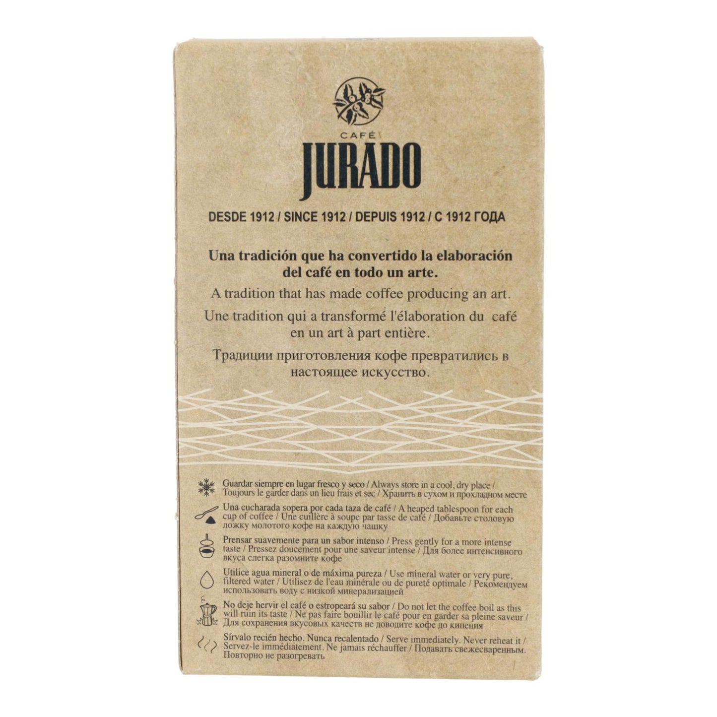 Café biológico moído Jurado 250 gr.