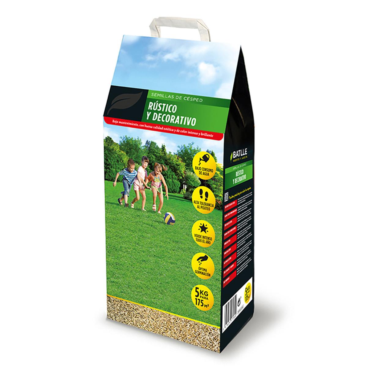 Sementes de relva rústica e decorativa Batlle 5 kg