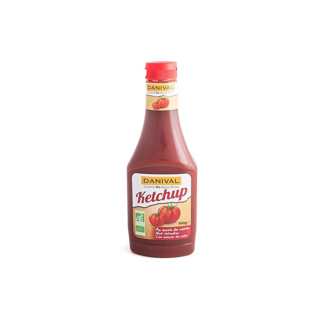 Ketchup con azúcar de caña Danival, 560 g