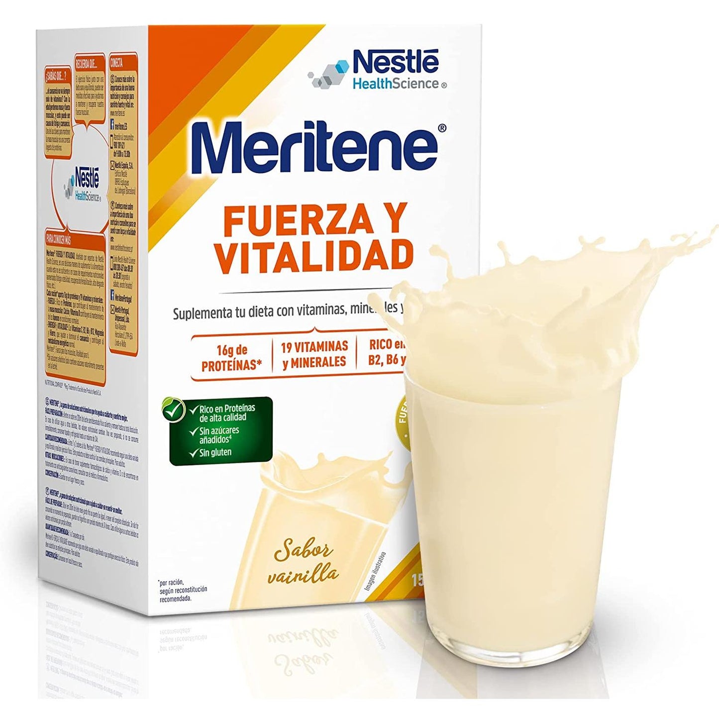 MERITENE SHAKE DE FORÇA E VITALIDADE. 15 saquetas x 30g