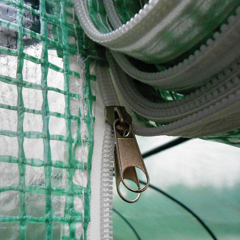 Estufa com estrutura de aço revestida a plástico Biotop