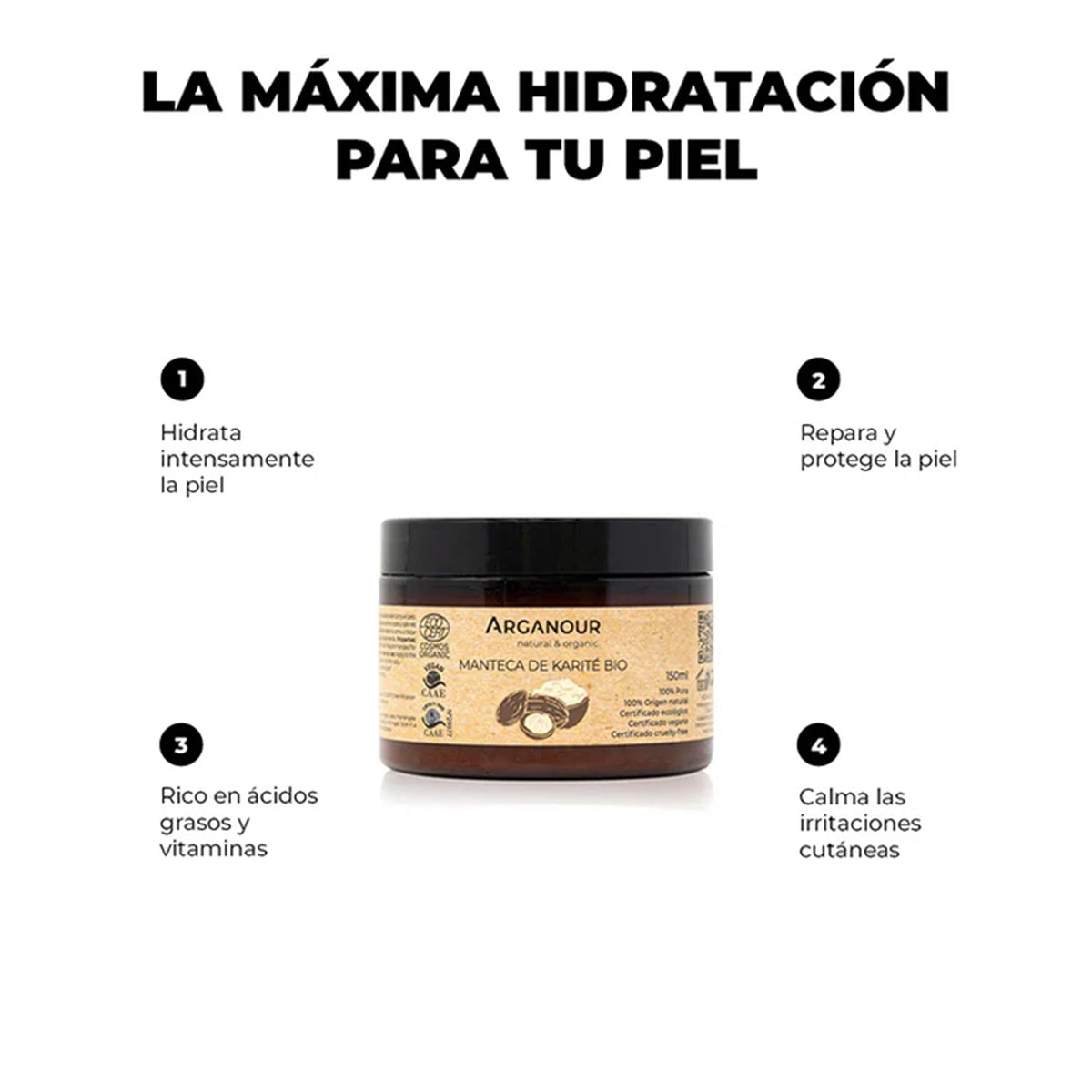 Manteiga de Karité Arganour 150 ml