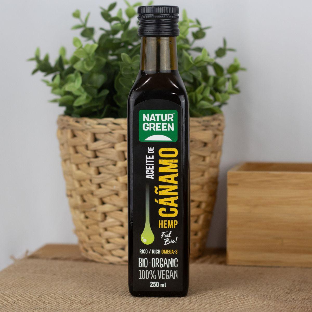 Óleo de Cânhamo Biológico, NaturGreen 250 ml