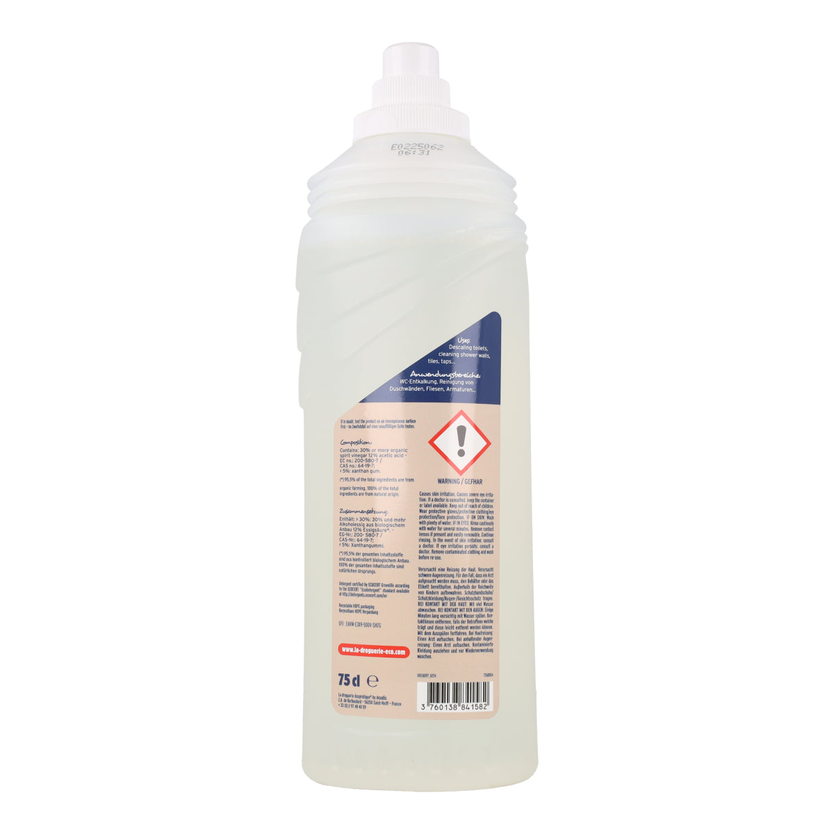 Vinagre concentrado en gel acidez 12° La Droguerie écologique 75cl