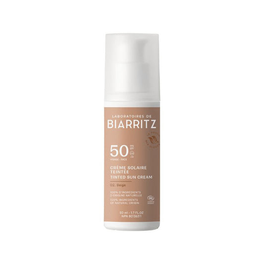 Creme Facial com Cor e Proteção Solar FPS50 Tom Bege, Laboratories Biarrtiz, 50 ml