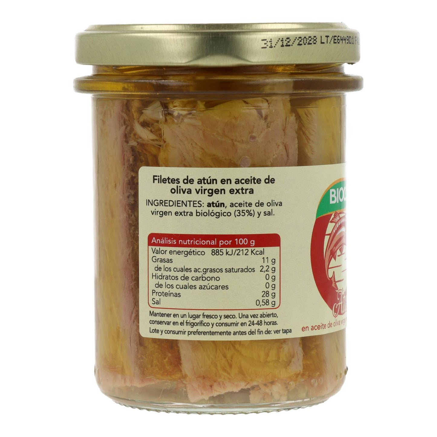 Filetes de Atum Biológico em Conserva Biocop 195g