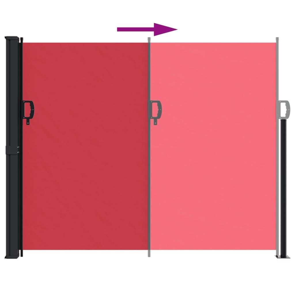 Vidaxl Toldo Lateral Retráctil Rojo 160x600 Cm_4