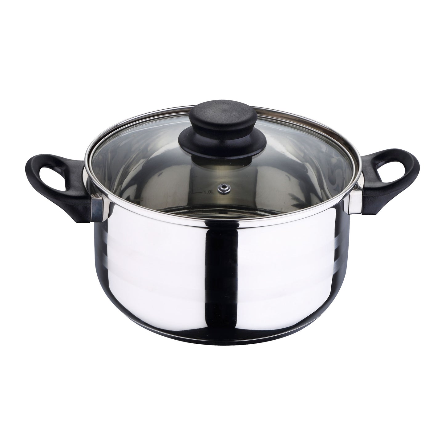 Batería De Cocina 5pc Acero Inox + Set 3 Sartenes Ø16ø20ø24 Aluminio Prensado_5