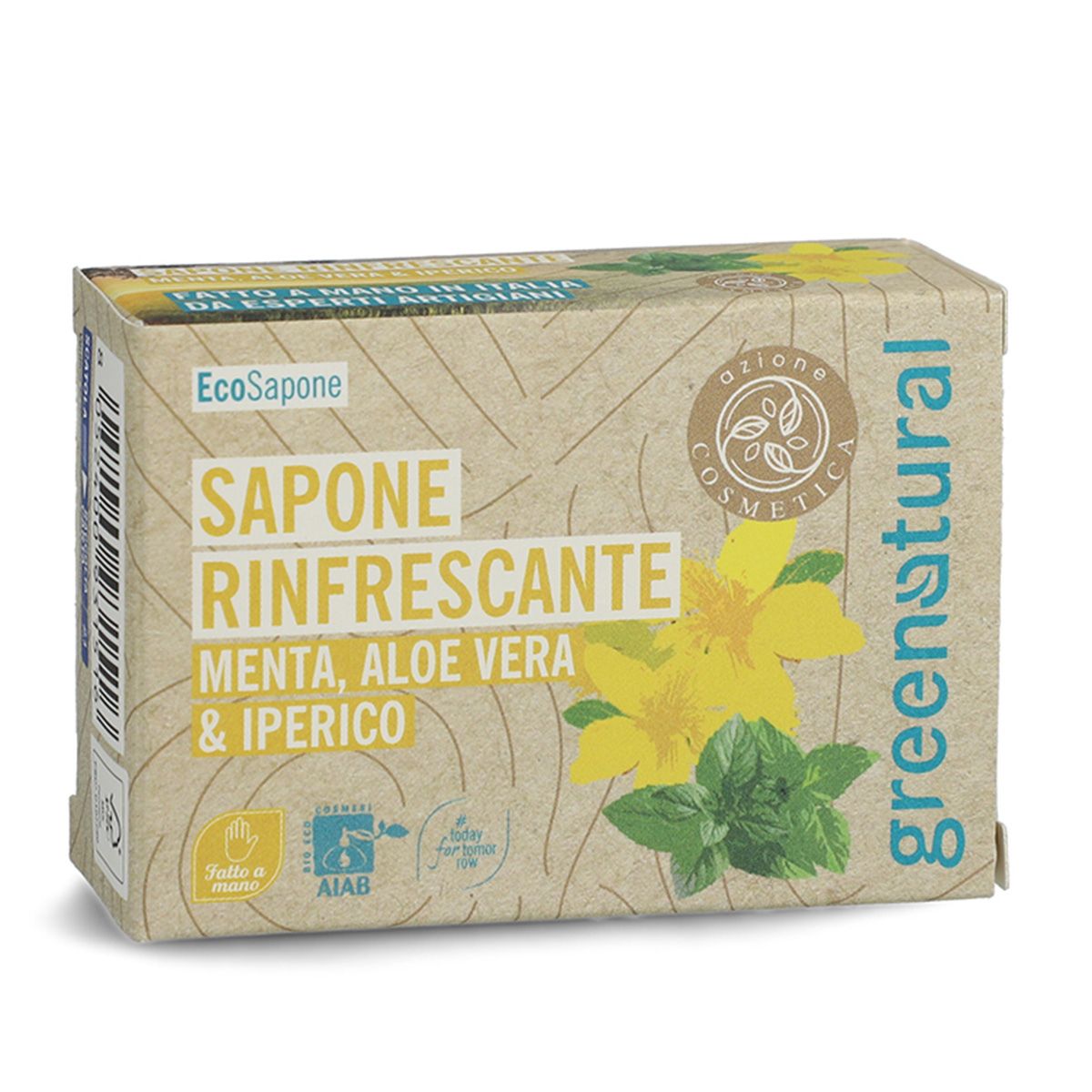 Sabonete Refrescante de Hortelã e Erva de São João 100g Greenatural