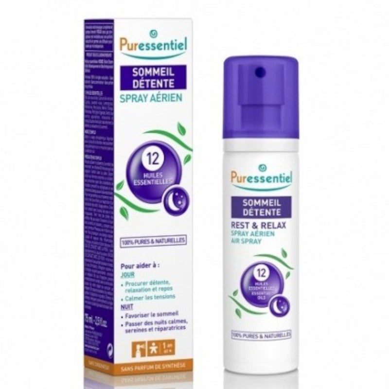 Spray Aereo Sueño Reparador Con 12 Aceites Esenciales 75 ml Puressentiel