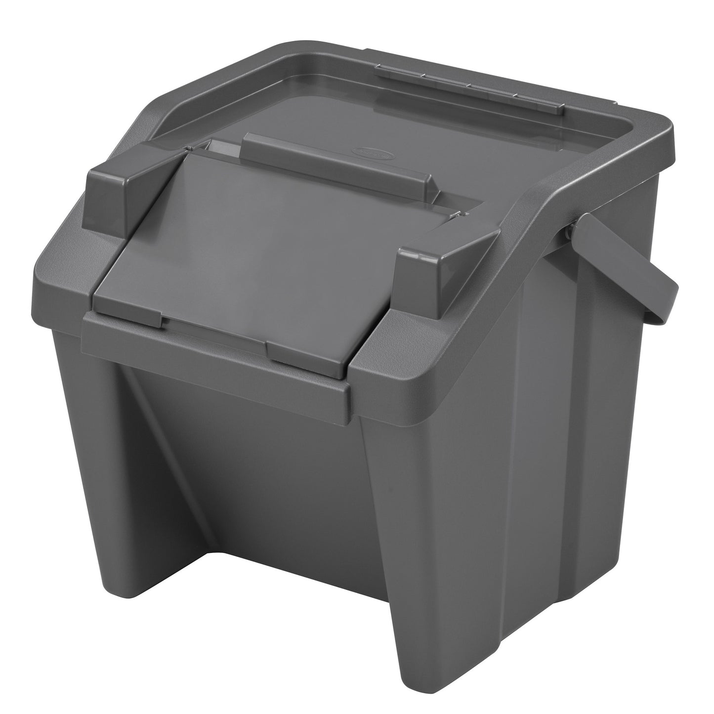 Set De 2 Papeleras Apilables moda 30l Grafito_2