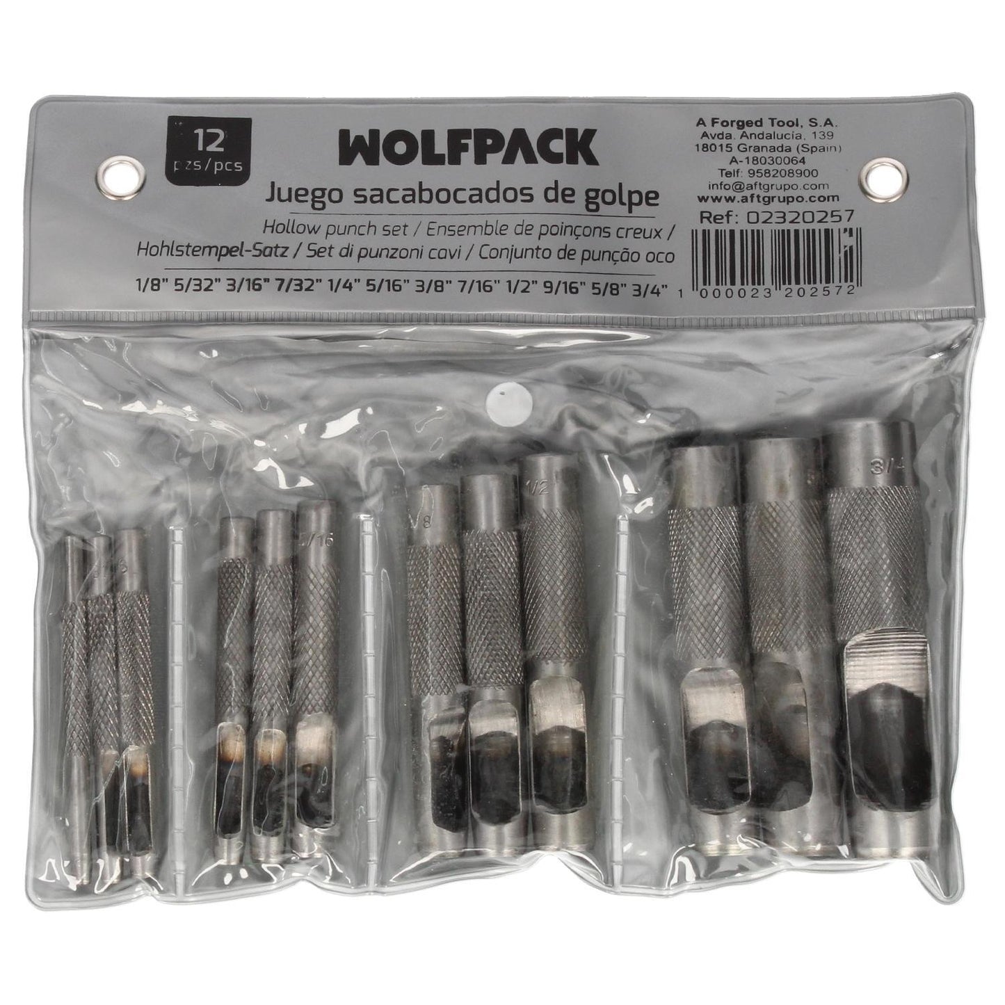 Juego Sacabocados Golpe 12 Piezas 3 A 19 Mm_2