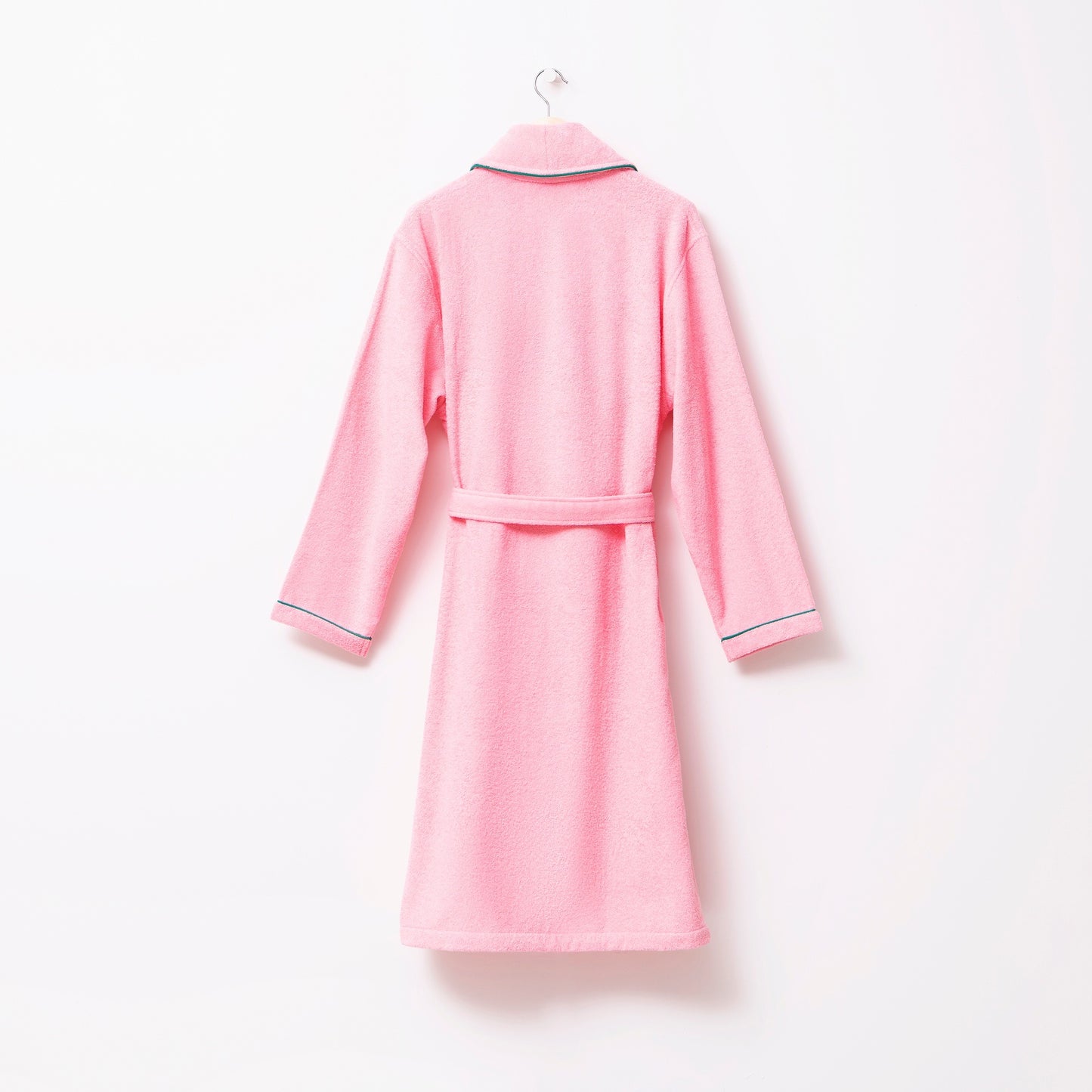 Albornoz L/xl 380gsm 100%algodon Rosa Con Manzana Verde Benetton Fruits Be_5
