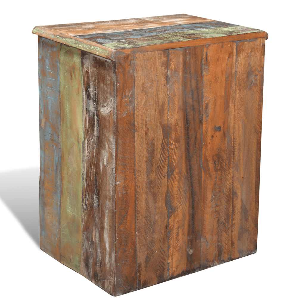 Mesa Auxiliar Con 1 Cajón Y 1 Puerta Madera Reciclada_4