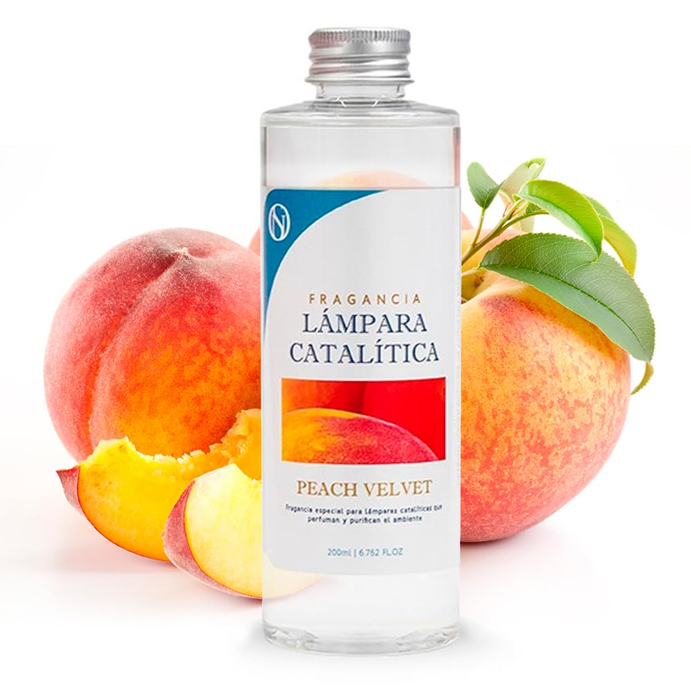 Pack Ahorro Lámpara Catalítica Fucsia Mate + Fragancia Peach Velvet 200ml + Limpiador Neutro 200ml + Mecha Repuesto_5