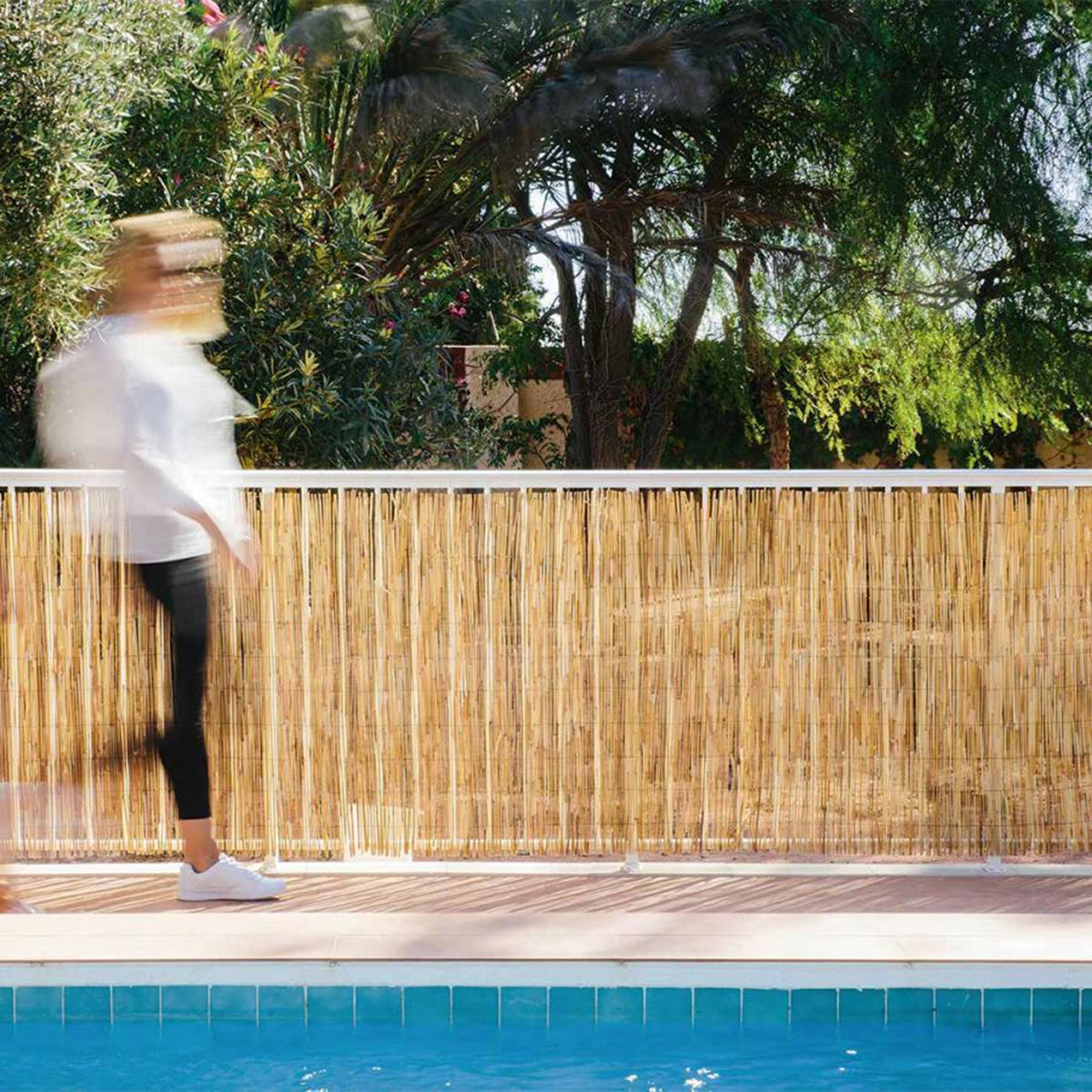 Barreira de bambu descascada fina Reedcane Nortene 1 x 5 m