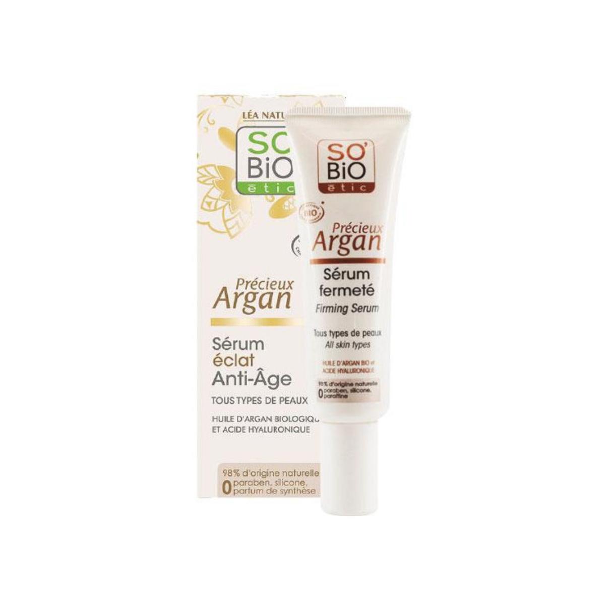 So'Bio BIO Sérum Refirmante Anti-envelhecimento com Ácido Hialurónico e Argão 30 ml