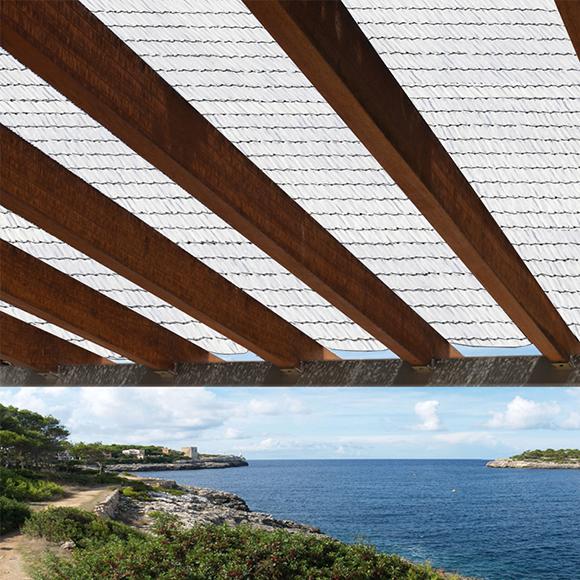 Rede de sombreamento branca Sun Net 70% Nortene 4x5 m