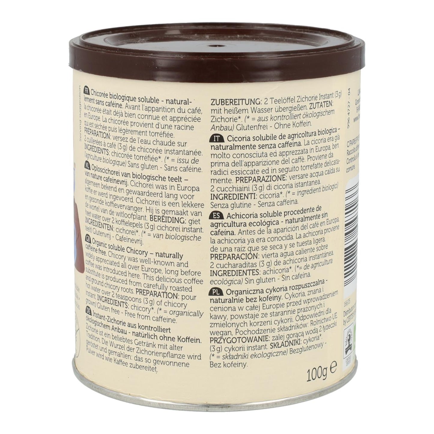 Chicória Instantânea Orgânica Lima 100 g