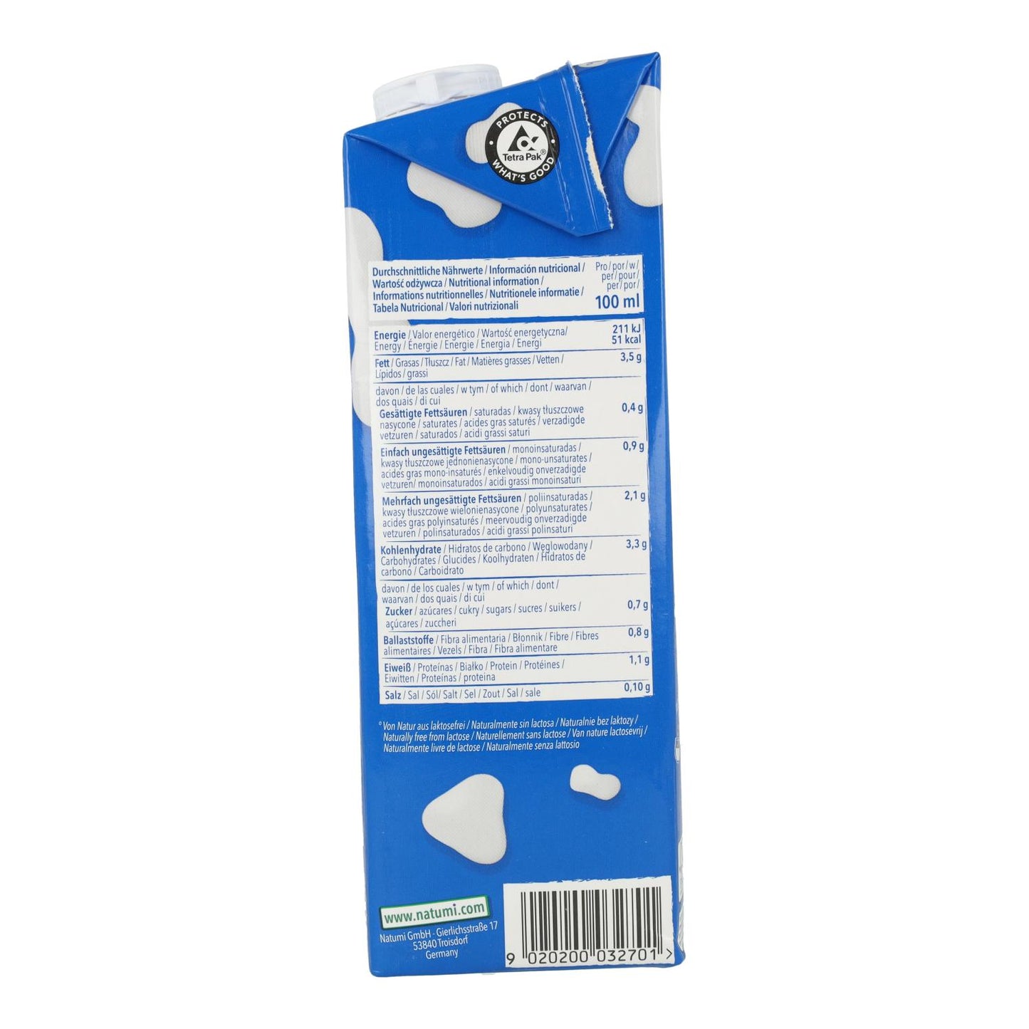 Bebida biológica de soja e aveia integral Natumi 1 L