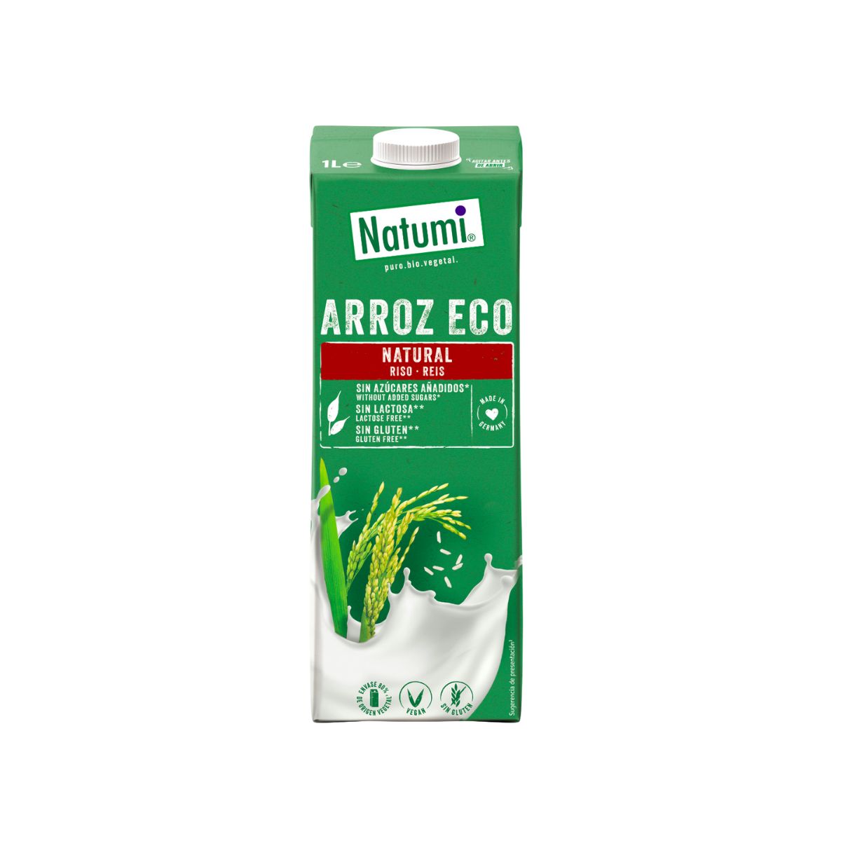 Pack de 12 Bebidas de Arroz Biológicas Natumi 1 L