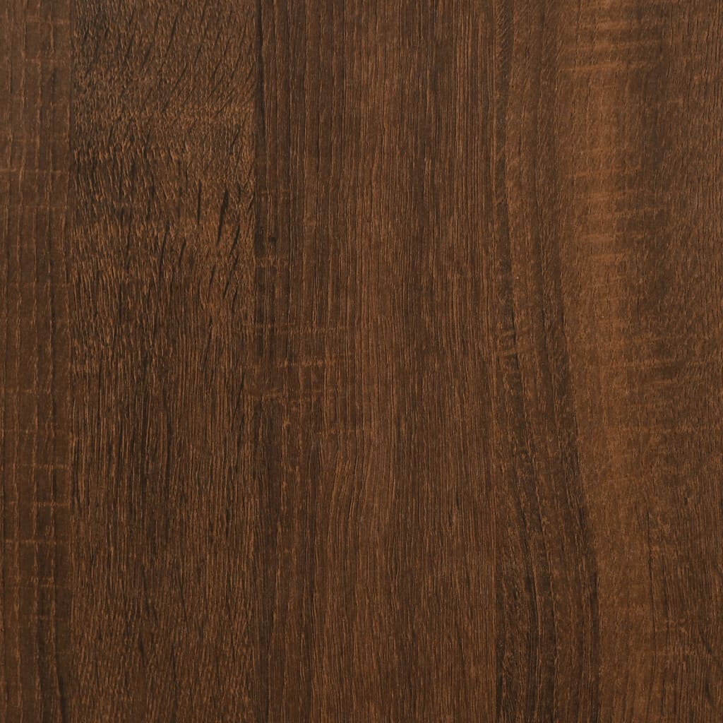 Mesa De Comedor Madera De Ingeniería Marrón Roble 180x90x76 Cm_4