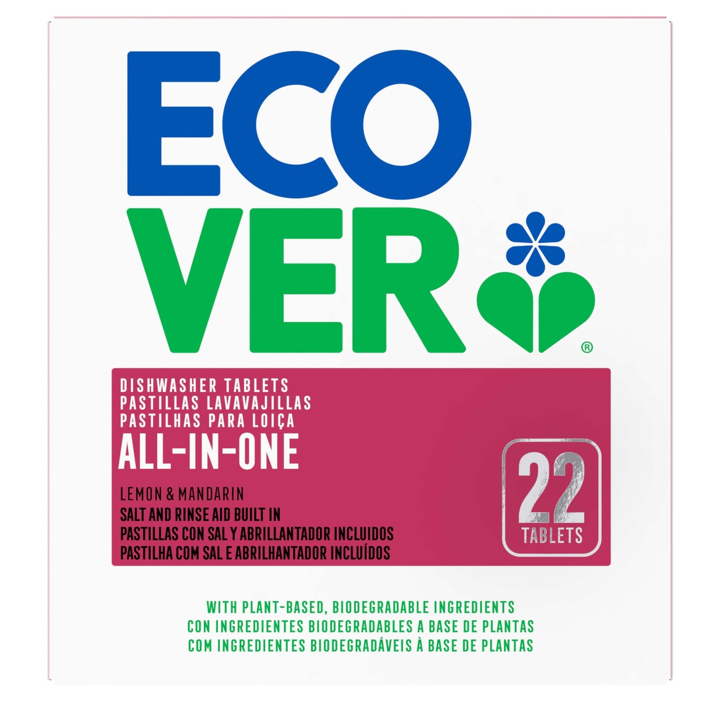 Ecover All-in-One Comprimidos para máquina de lavar louça - 22 comprimidos