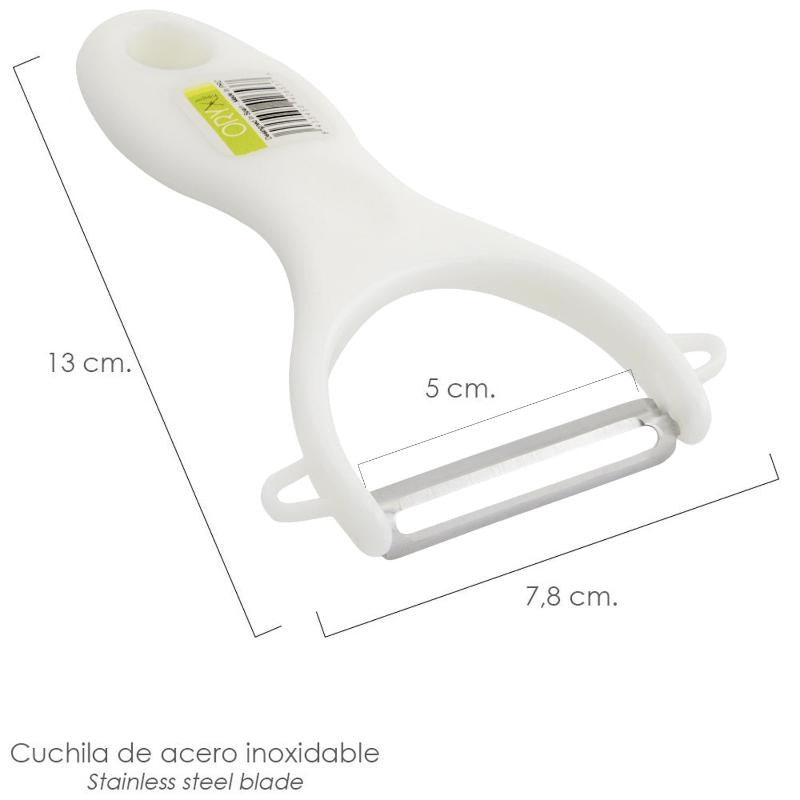 Pelapatatas Con Mango Plastico Cuchilla Acero Inoxidable 7,8 X 13 (alt.) Cm.