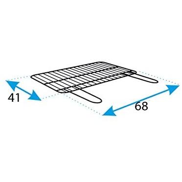 Grelhador com rodas e grelha galvanizada 69x40x92 cm Imex el Zorro