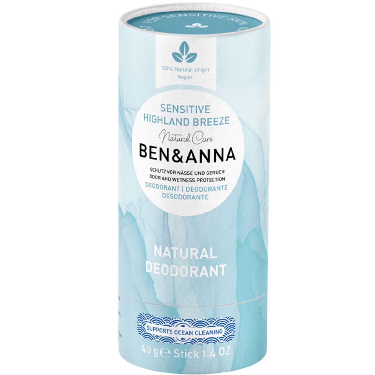 Desodorizante Ben&Anna Highland Breeze Sensitive 40g