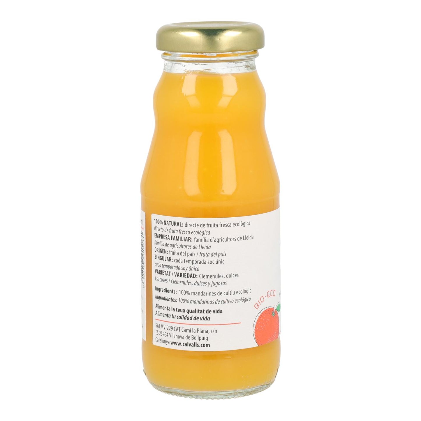 Sumo de tangerina Cal Valls ECO 1 L