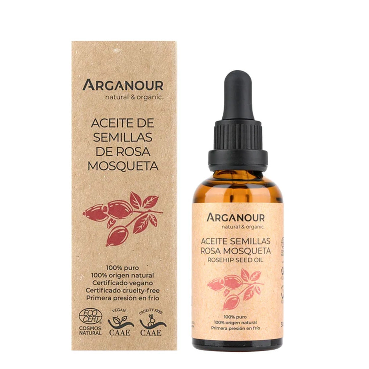 Óleo Corporal Orgânico de Rosa Mosqueta 100% Arganour 50 ml
