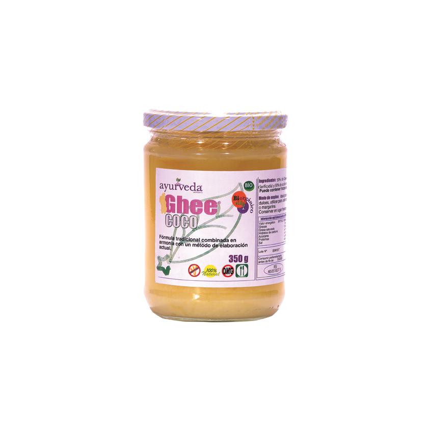 Ghee com óleo de coco biológico Ayurveda 350 gramas
