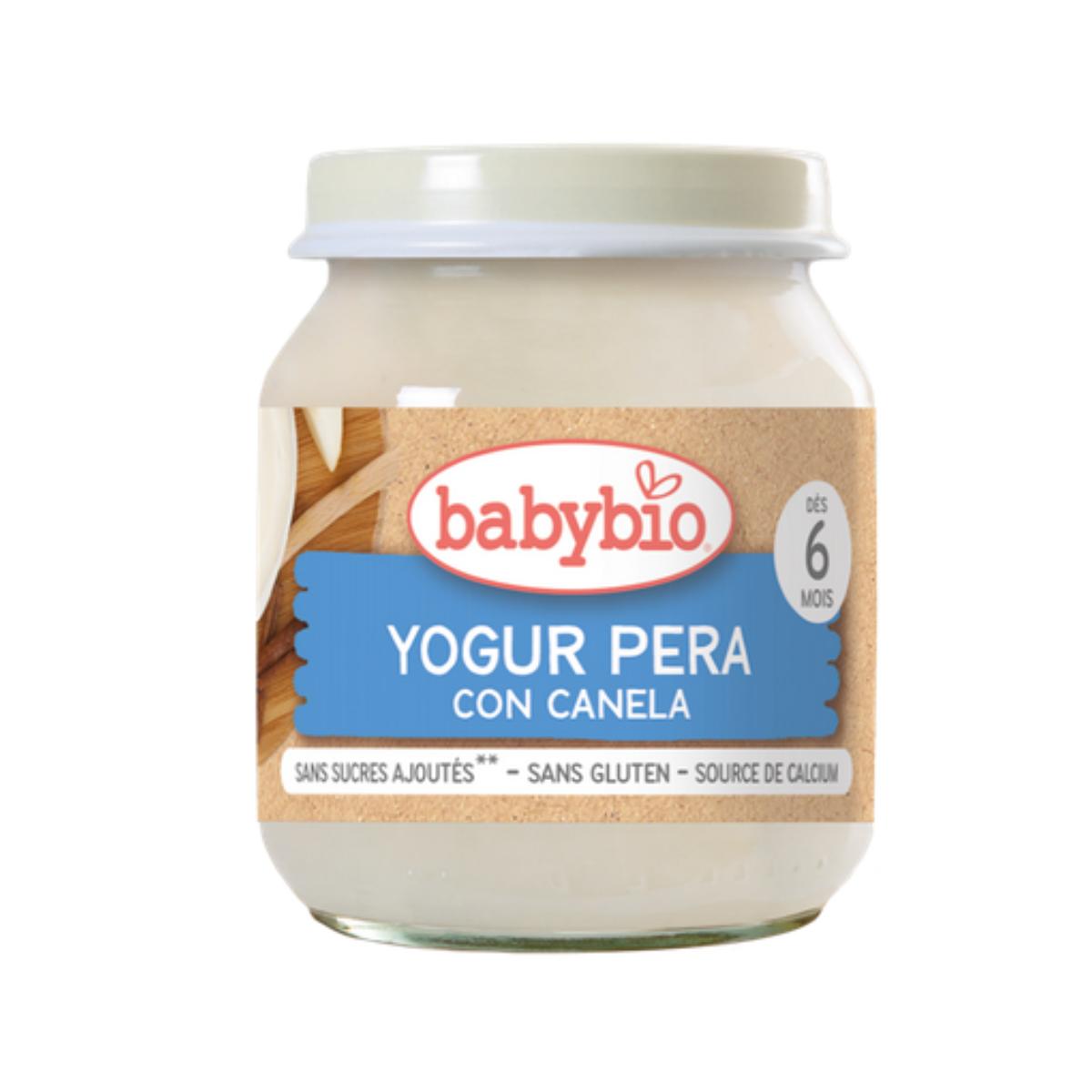 Iogurte de Pêra com Canela e Leite de Vaca 2 x 130g Biológico. Babybio