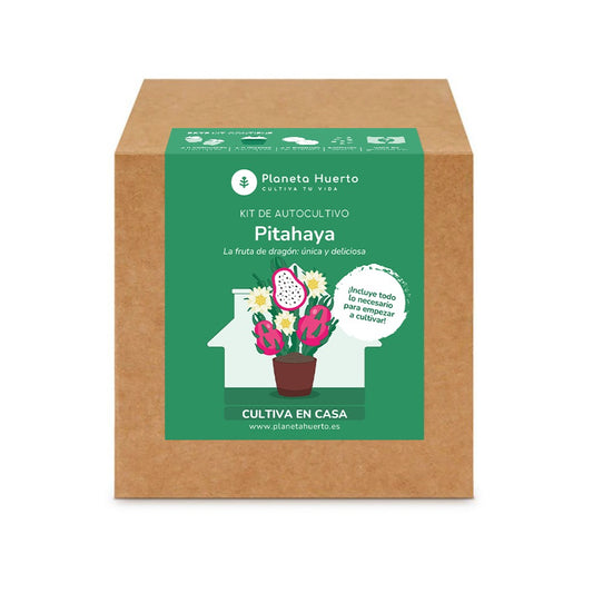 Kit de autocultivo de fruta do dragão Pitahaya Planeta Huerto