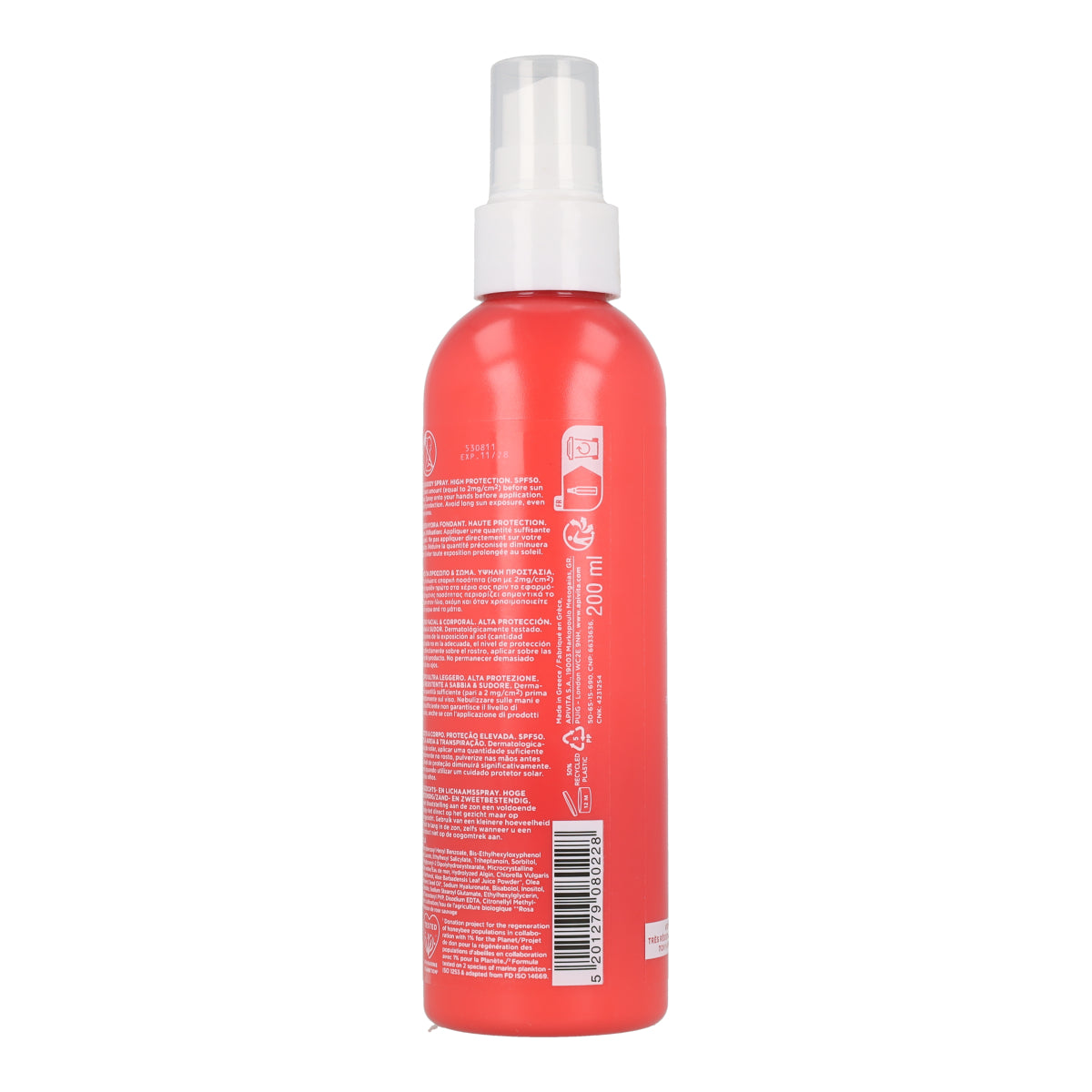 Spray Solar Hydra Melting FPS50 Apivita 200ml