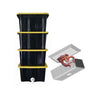 Vermicompostor de 4 tabuleiros com núcleo de minhoca