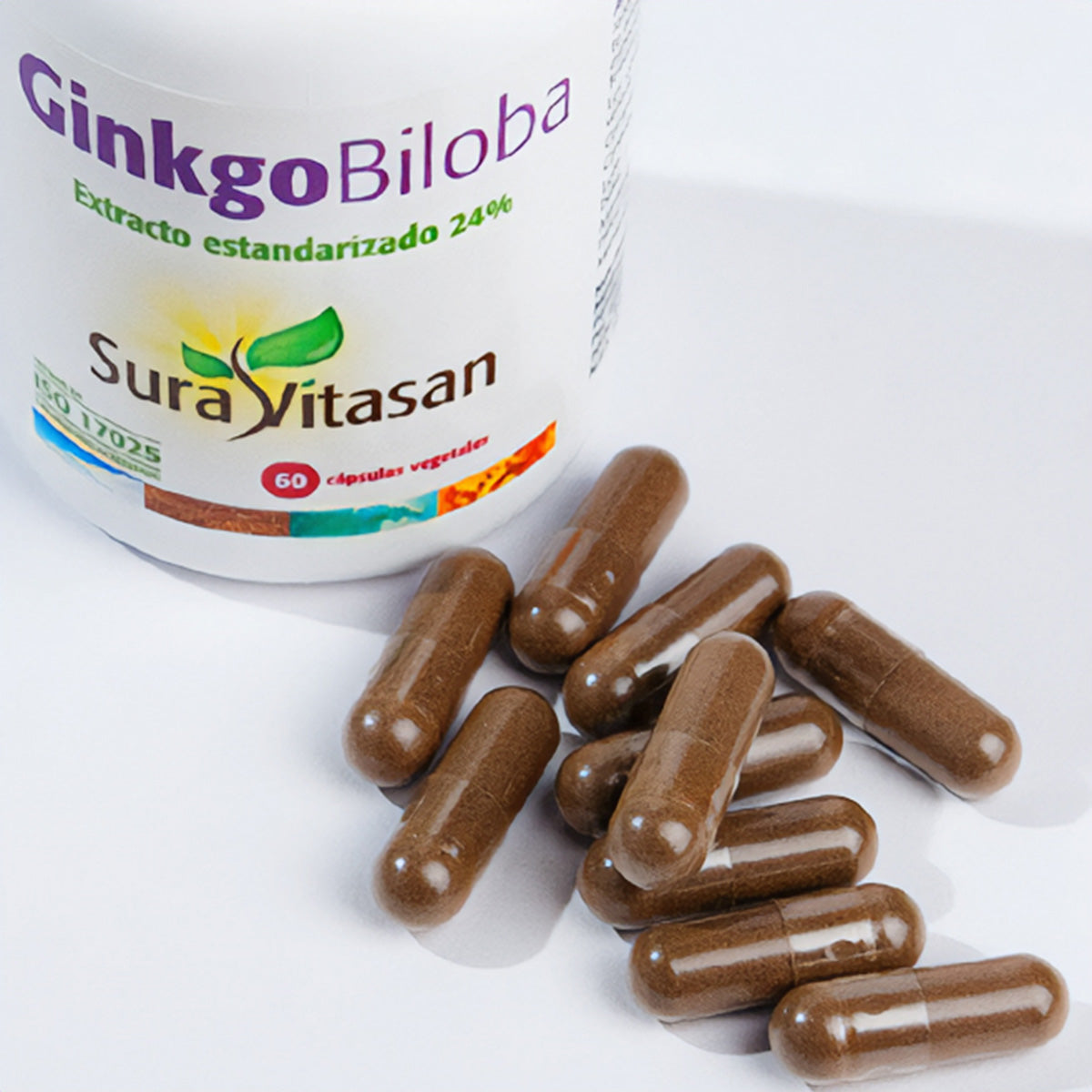 Ginkgo Biloba, Sura Vitasan, 60 cápsulas