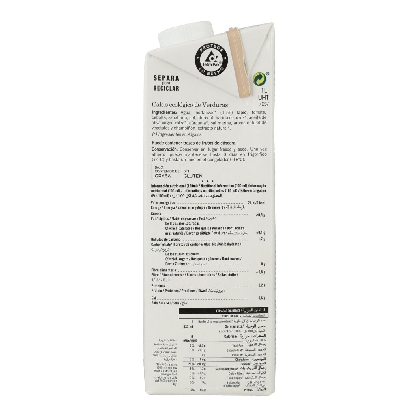 Caldo de Legumes Amandin 1L