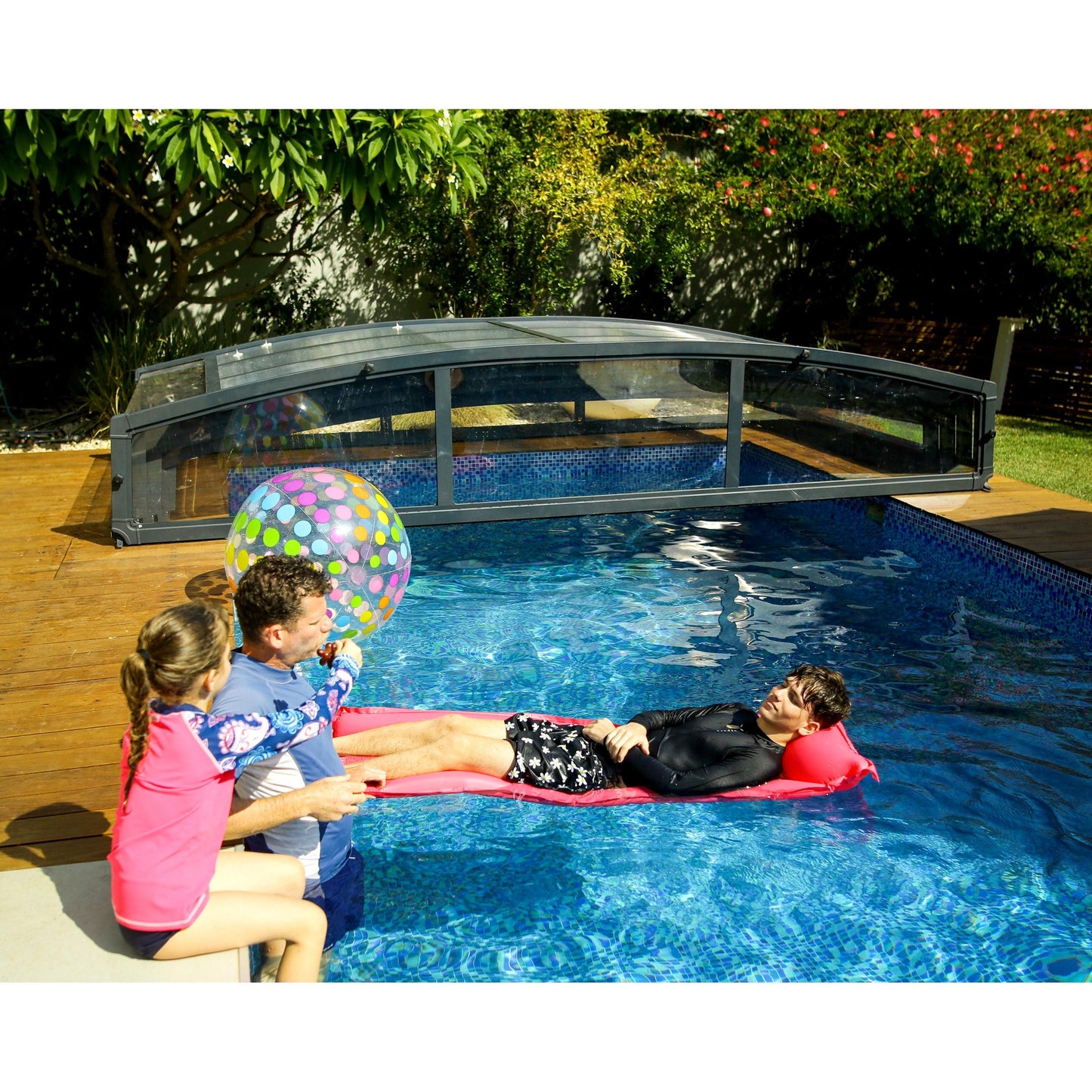 Cobertura telescópica para piscinas Maiorca 674x470 cm