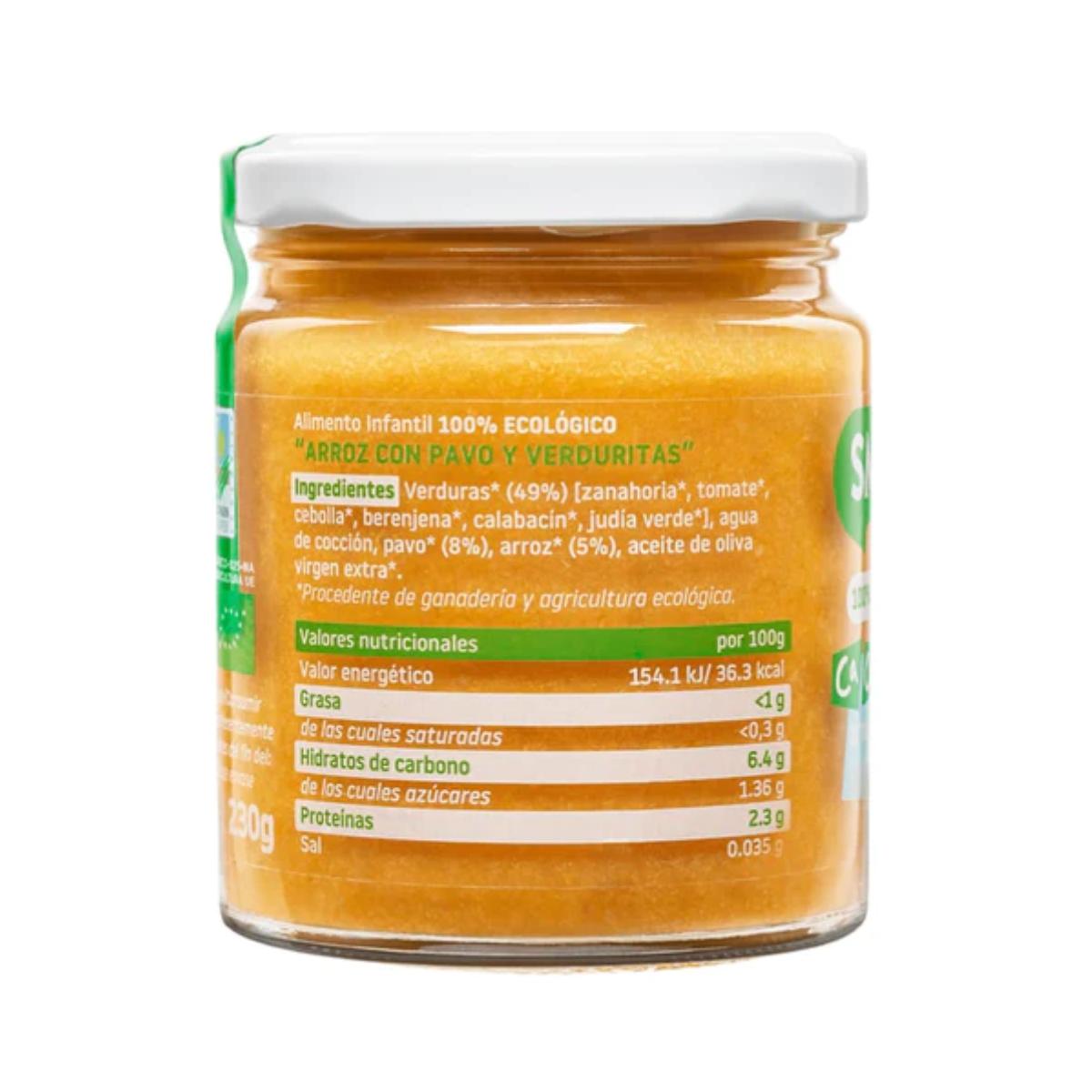 Promoção 3x Pote de Arroz Biológico com Peru e Legumes CA CHI TOS Smileat 230g