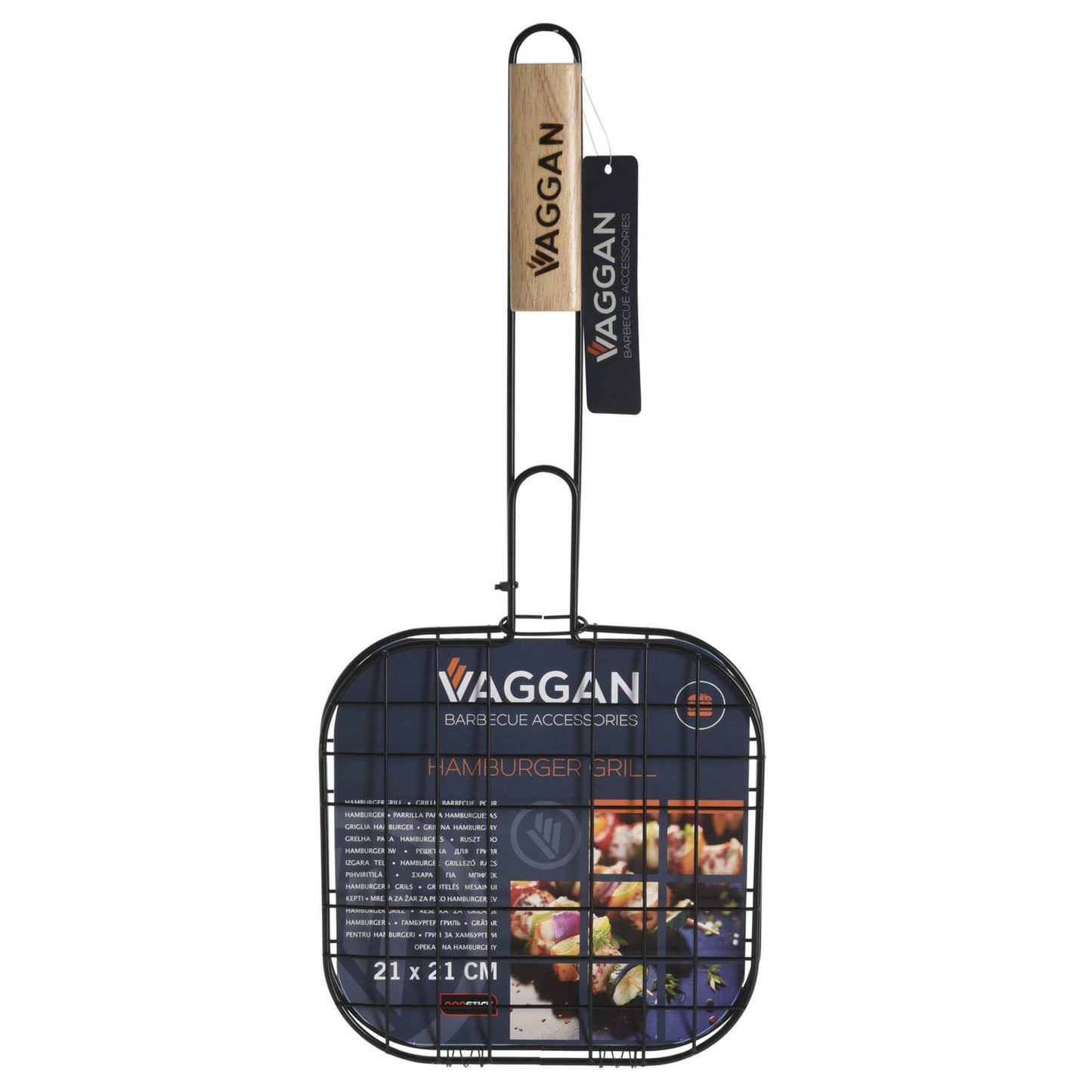 Well Home - Parrilla Grill Mango Madera Y Antiadherente 21x21cm_5