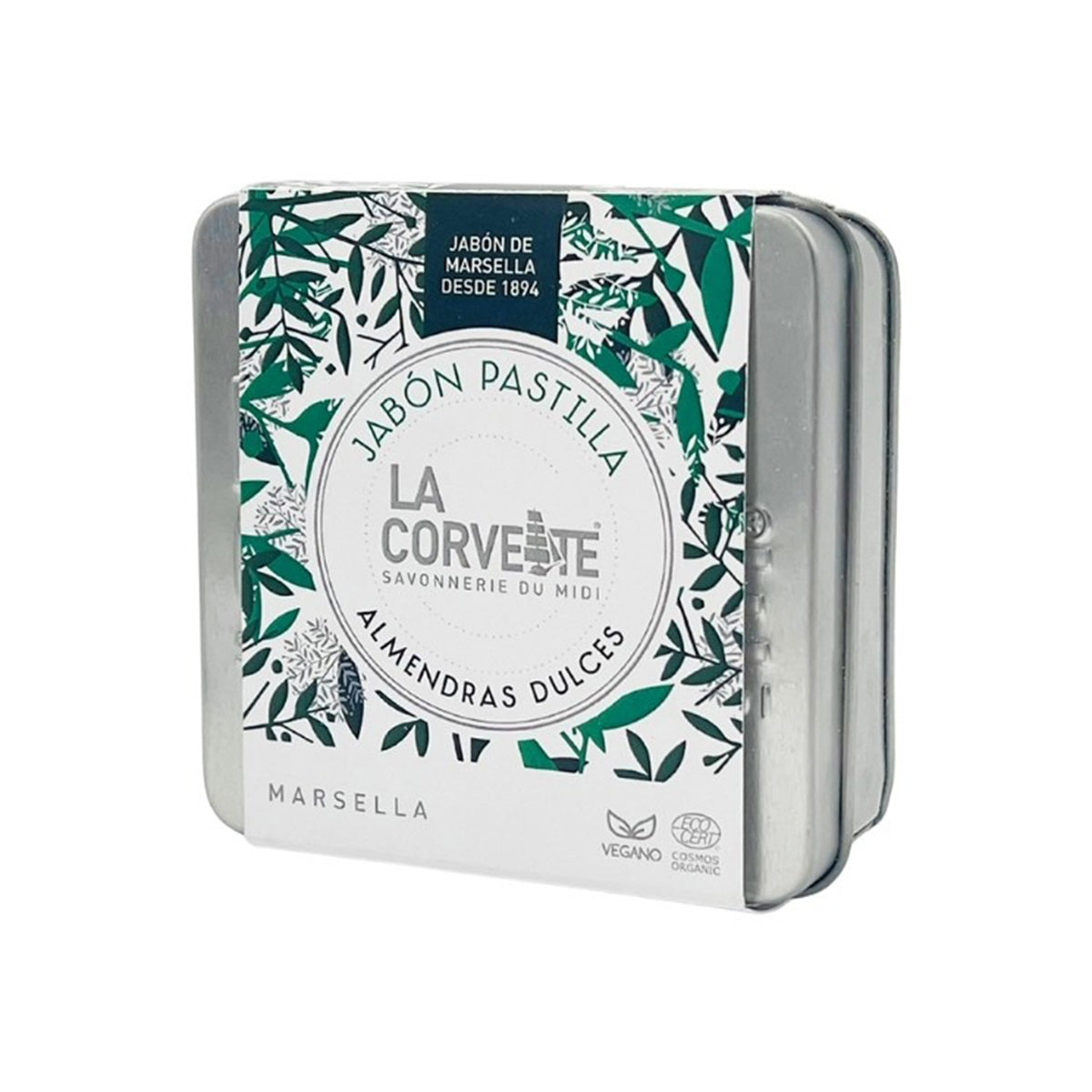 Caixa presente metálica Sabonete Amêndoas Doces La Corvette