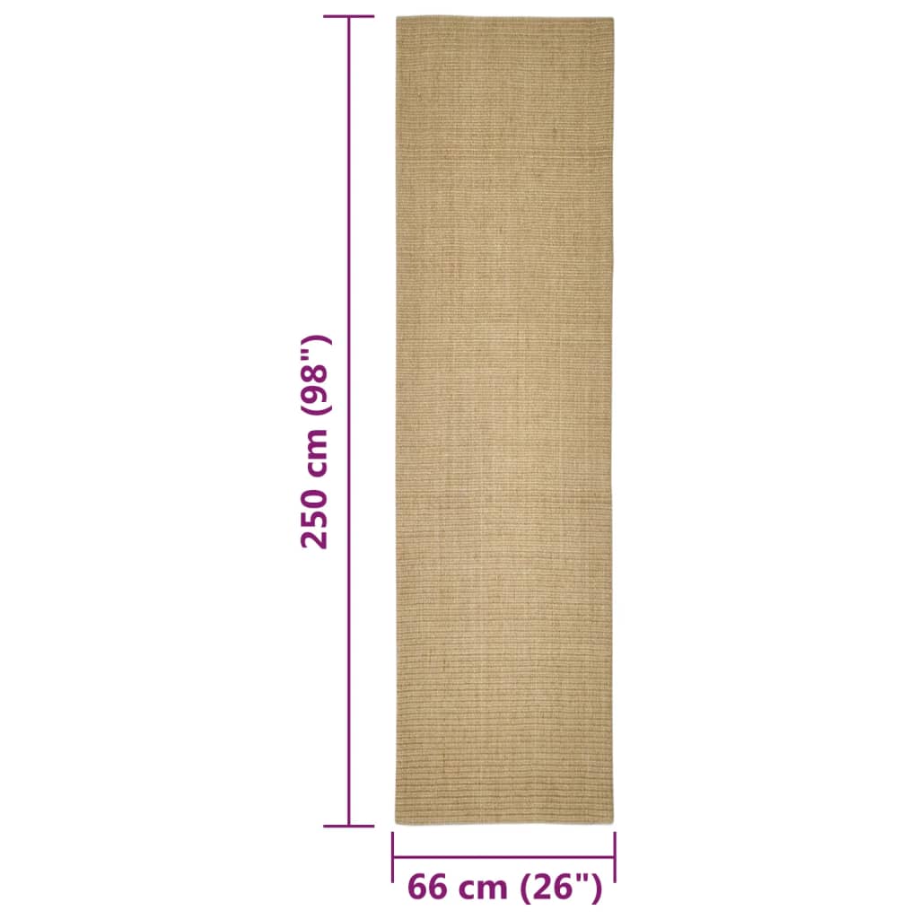 Alfombra De Sisal Para Rascador 66x250 Cm_5