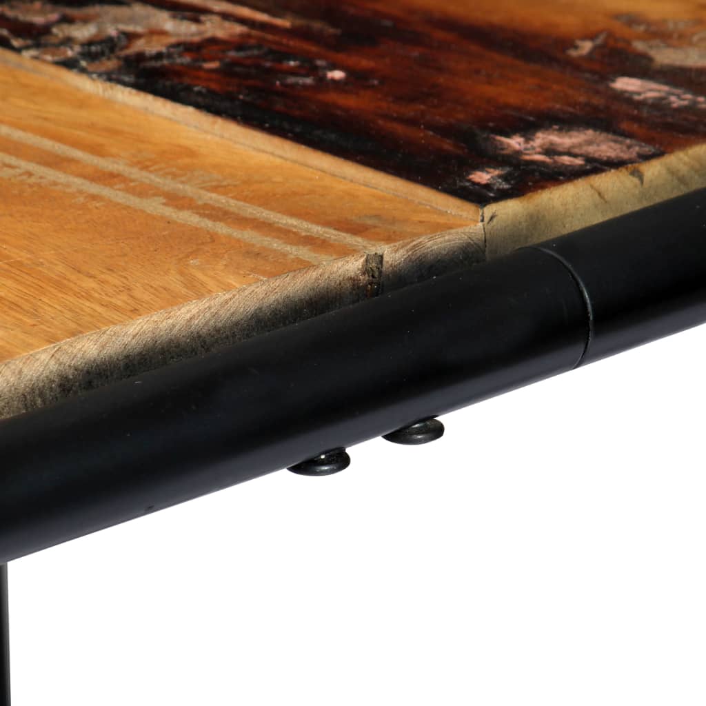 Mesa De Comedor De Madera Maciza Reciclada 180x90x76 Cm_4