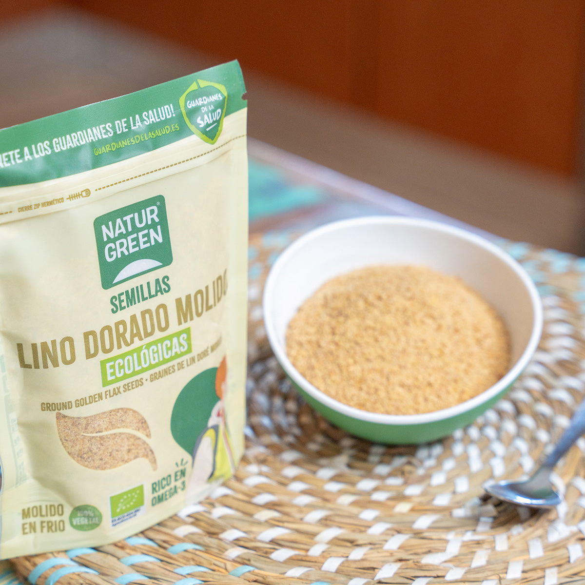 Sementes de Linhaça Dourada Moídas Biológicas NaturGreen 150 g